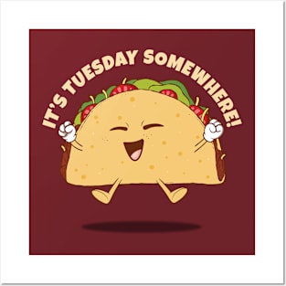 Taco Tuesday - we love Tacos! (on dark colors) Posters and Art